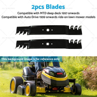 2x 42inch Blade Suitable for MTD  and  Cub Cadet ZTR RZT42 Gator Type Toothed Mulching