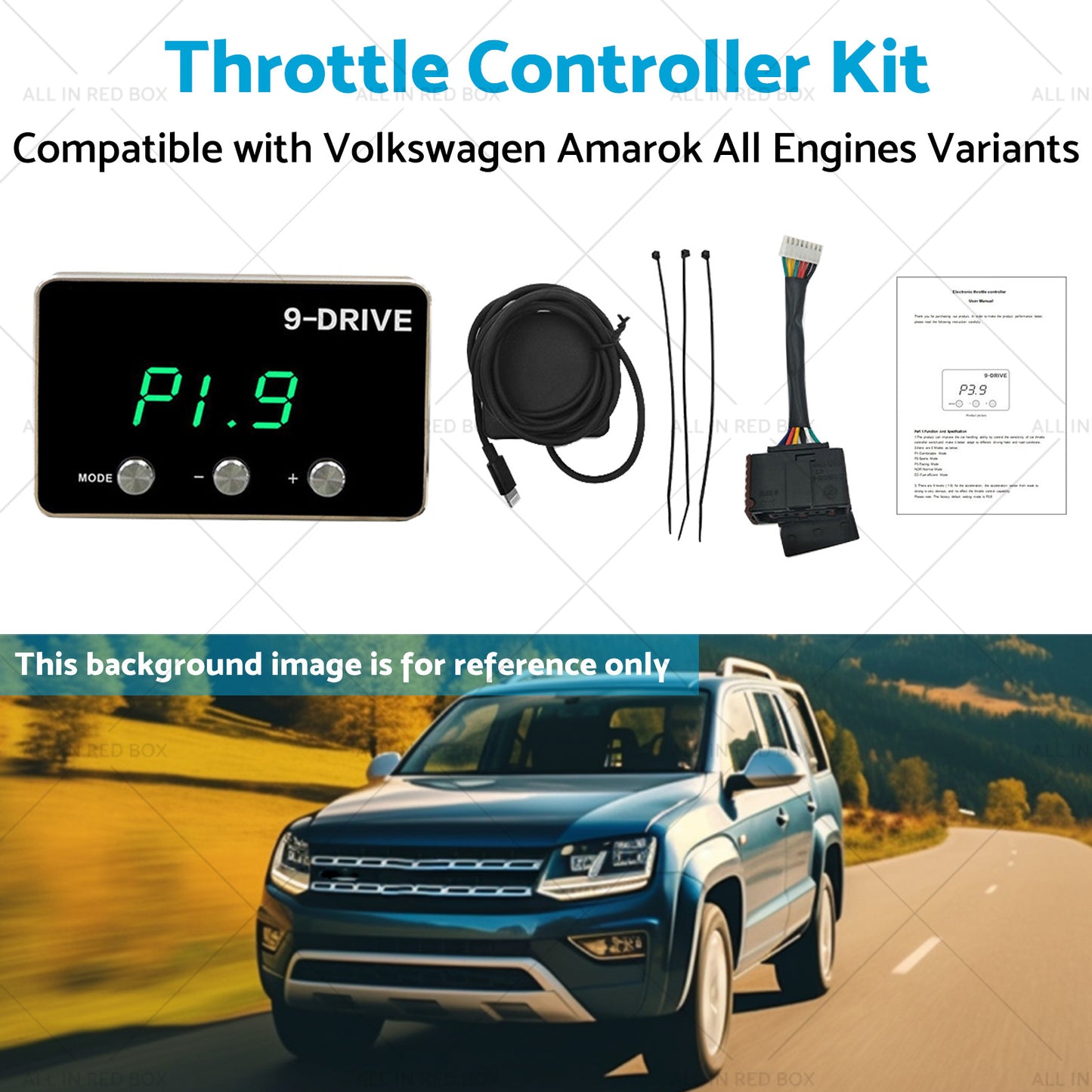 EVC Throttle Controller Kit Suitable for Volkswagen VW Amarok 2011-2021