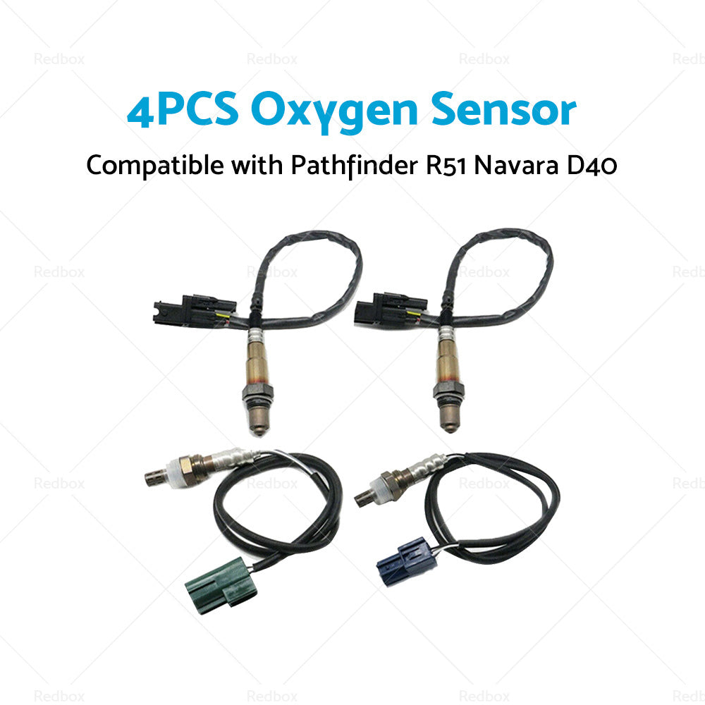 4PCS Pre-cat Post-Cat Oxygen Sensor Suitable for Nissan Pathfinder R51 VQ40DE