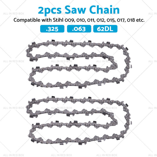 2PCS Pro Chainsaw Chain 62DL 325 063 Semi Chisel Suitable for Stihl MS230C MS250