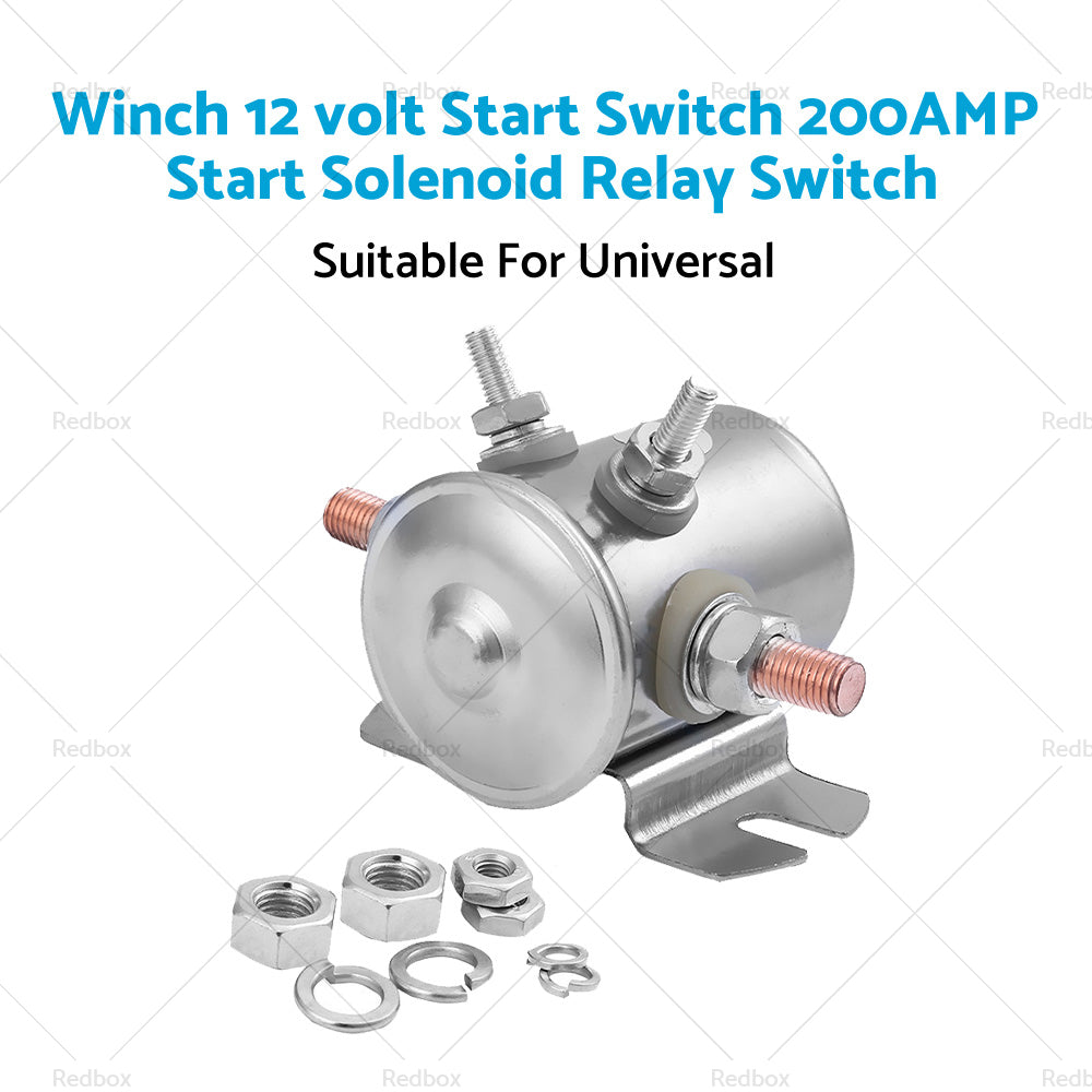 Universal Winch 12 volt Start Switch 200AMP Start Solenoid Relay Switch