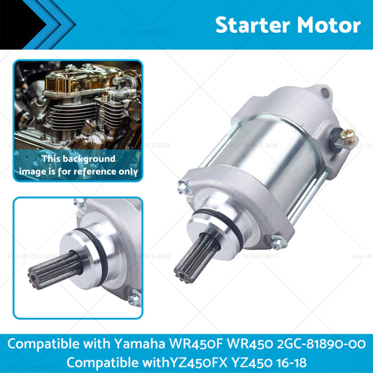 Starter Motor Suitable for Yamaha WR450F 2GC-81890-00 YZ450FX YZ450 16-18 WR450