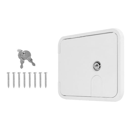 Caravan Utility Door Access Hatch Rectangle 194x165mm Suitable For RV Motorhome With Lock