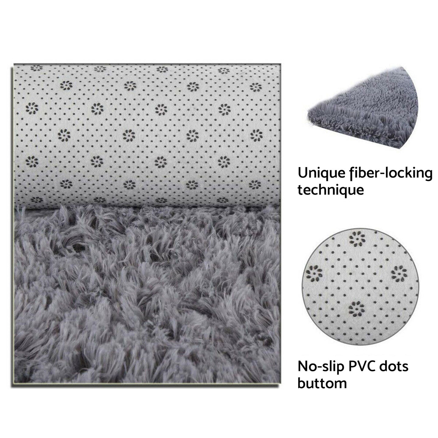 {{ 200x250cm Polyester Carpet Floor Rug Light Camel Soft Mat Non-Slip 200x250cm }} - Buy Car Parts Online at {{ Kaka Auto Parts }}.