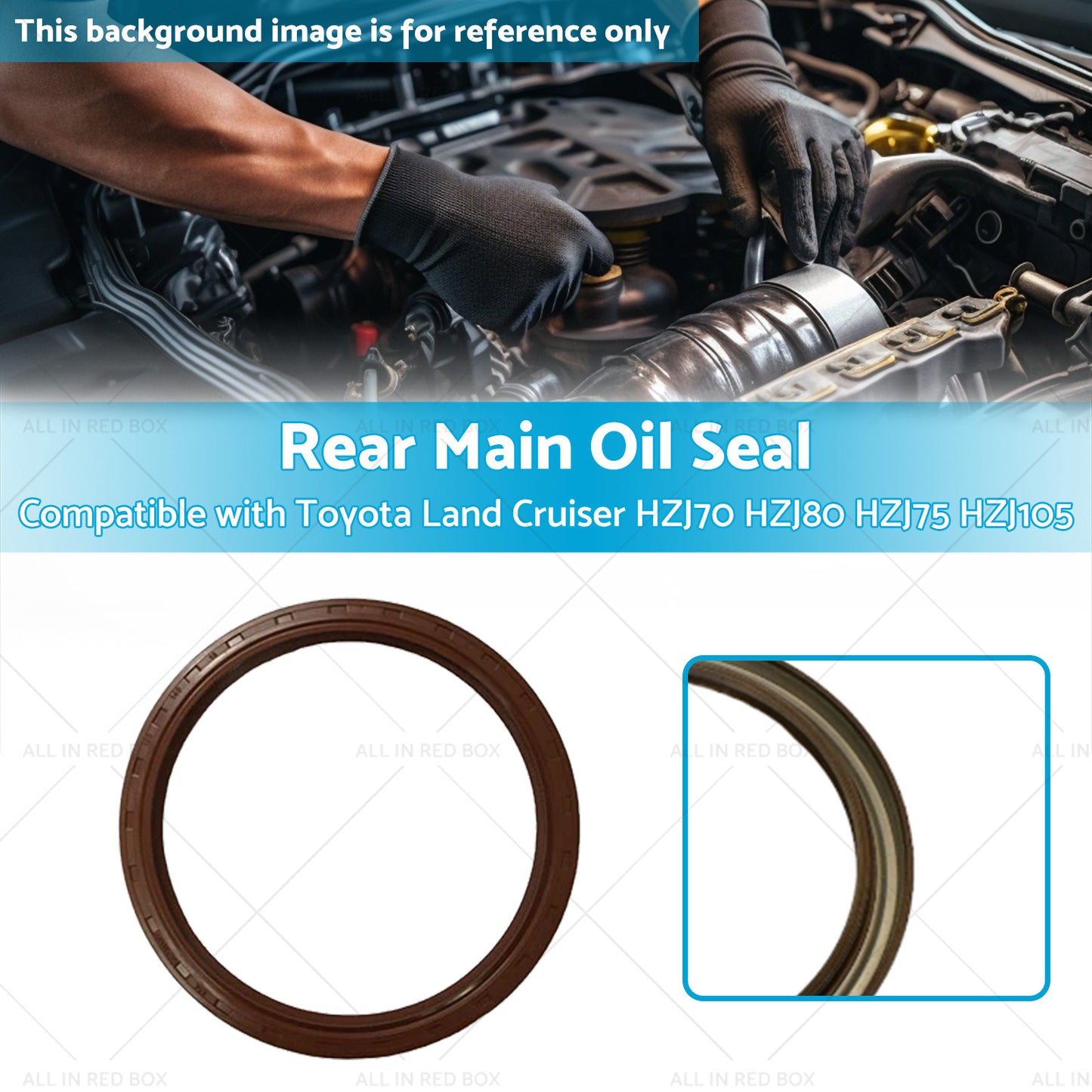 Rear Main Oil Seal Suitable for Toyota Land Cruiser HZJ105 HZJ70 HZJ80 HZJ75