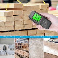 2-Pin Digital LCD Moisture Meter Damp Detector Wood Humidity CaravanTester Tool