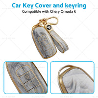 TPU Car Remote Key Fob Case Cover with keyring Suitable For Chery Omoda 5