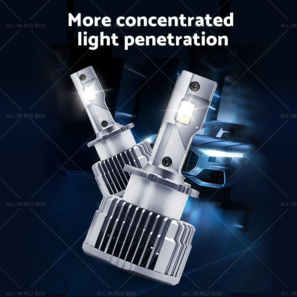 {{ Pair of D2S LED Headlight Bulbs HID Conversion Kit 6000K White Plug  and  Play 90W }} - Buy Car Parts Online at {{ Kaka Auto Parts }}.