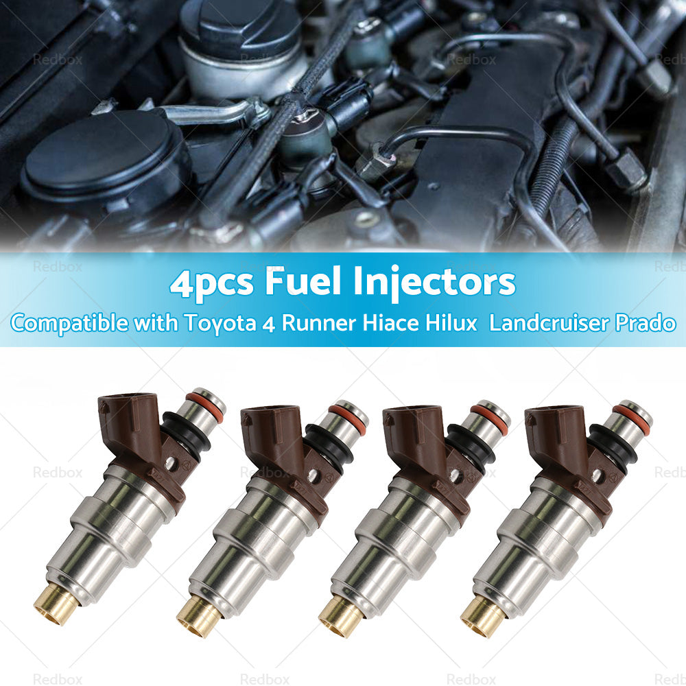 4PCS 23250-75050 FUEL INJECTORS Suitable FOR TOYOTA HILUX RZN 3RZFE 2. 7L 4 CYL