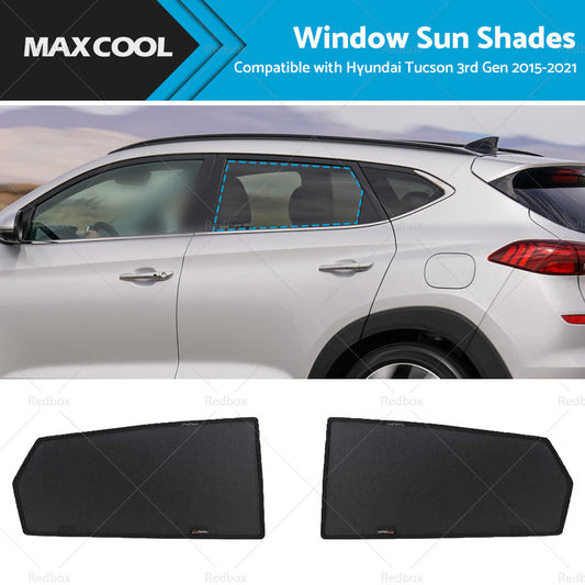 2PCS Rear Car Window Sun Shades Suitable For Hyundai Tucson 3rd Gen 2015-2021