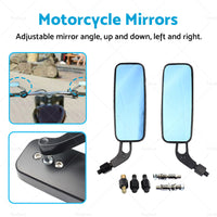 8 10mm Motorcycle Mirror Suitable For Chopper Cruiser Bobber Racer Cafe Scootor