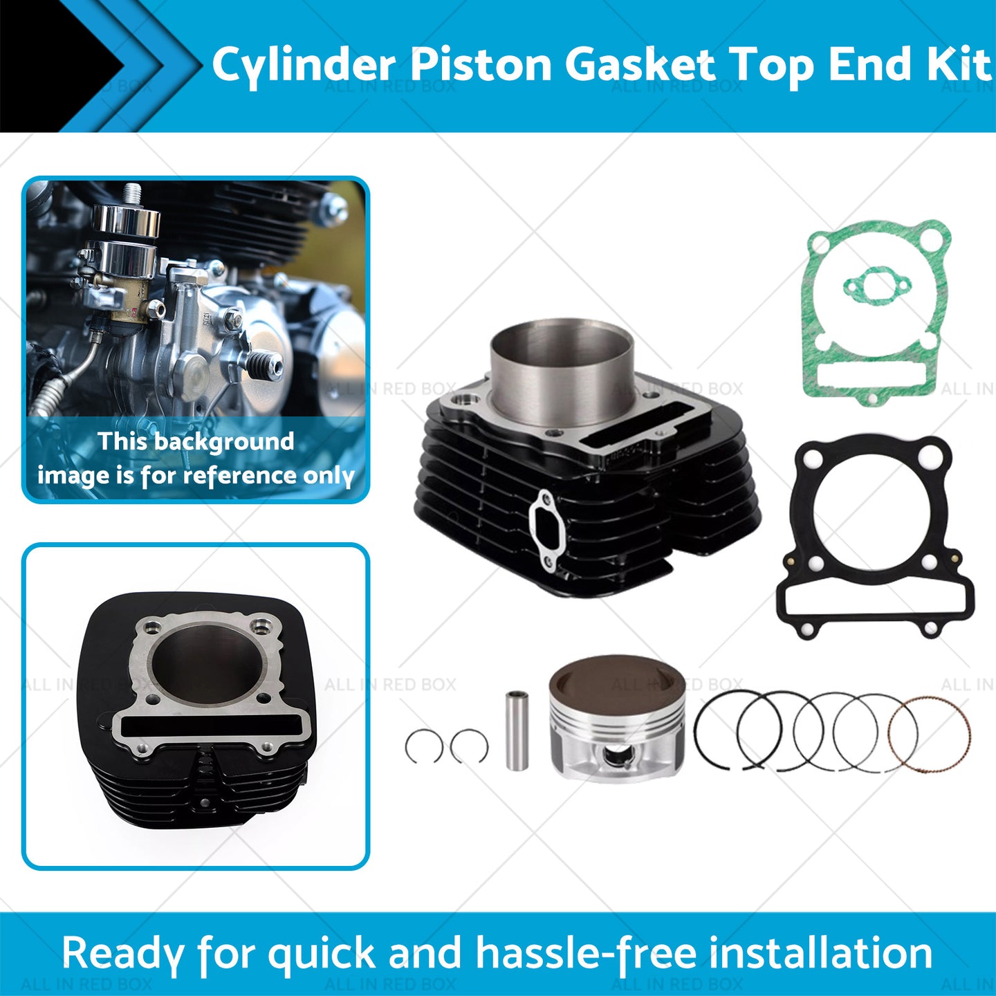 {{ Cylinder Piston Gasket Top End Kit Suitable For Yamaha Big Bear 350 2x4 4x4 }} - Buy Car Parts Online at {{ Kaka Auto Parts }}.