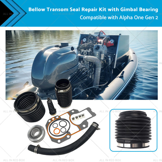 {{ Bellow Transom Seal Repair Kit w  Gimbal Bearing Suitable for Alpha One Gen 2 }} - Buy Car Parts Online at {{ Kaka Auto Parts }}.