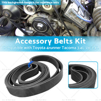 4PK870 Accessory Belts Kit Suitable for Toyota 4runner Tacoma 3. 4L V6 3. 4L 95-04