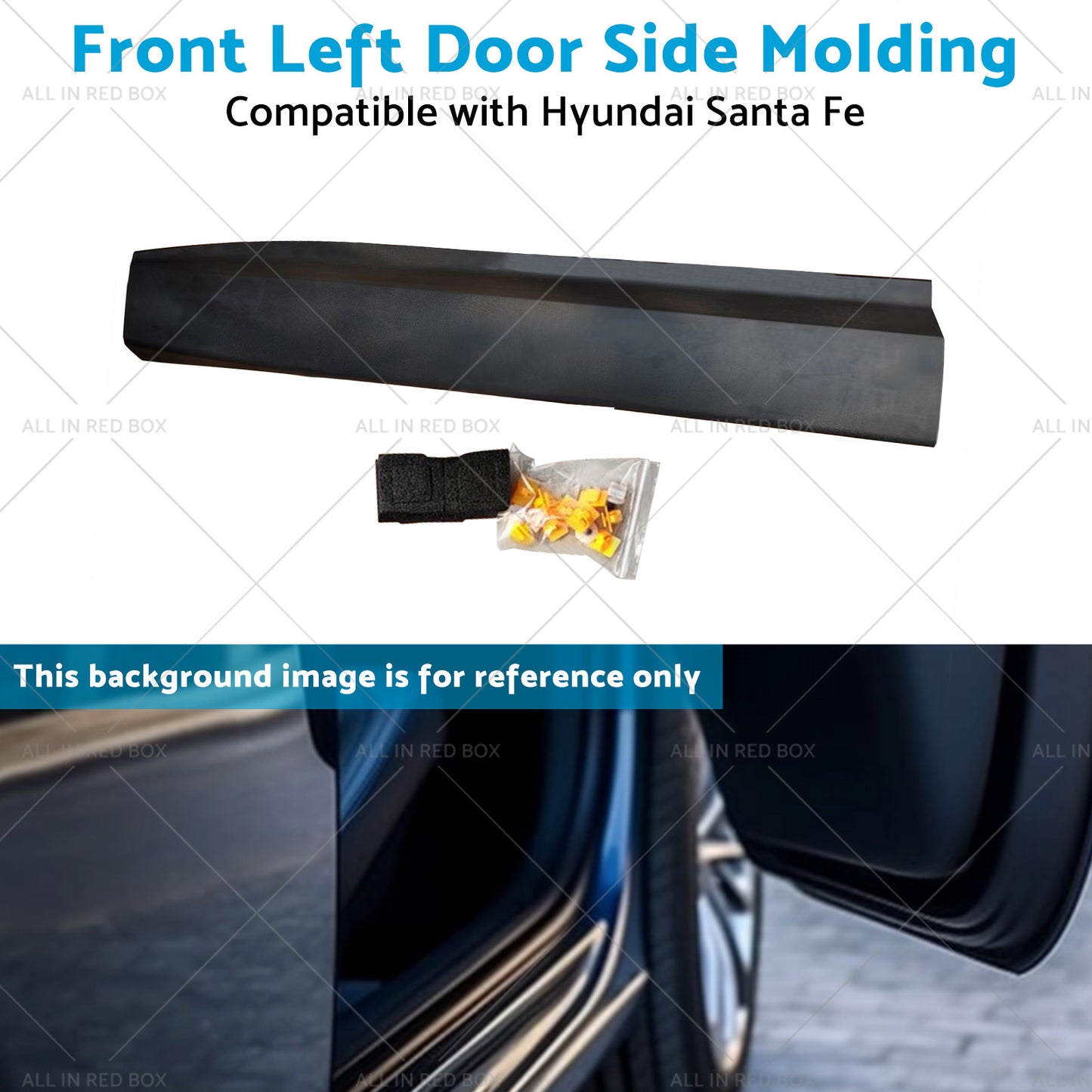 Front Left Door Lower Molding Garnish Suitable For Hyundai Santa Fe 2012-2018