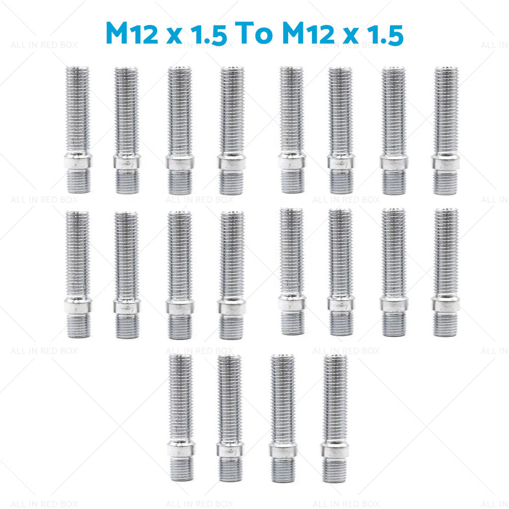 20pcs 58mm M12 x 1. 5 to M12 x 1. 5 Wheel Stud Conversion Bolts for German Cars