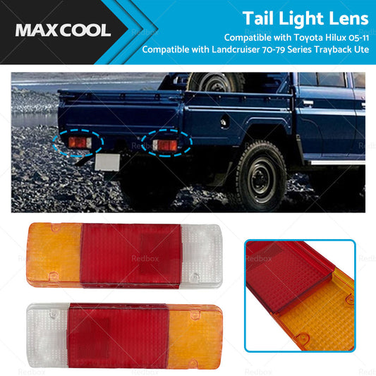 Tail Light Lens Suitable For Toyota Hilux 05-11 Landcruiser 70-79 Trayback Ute