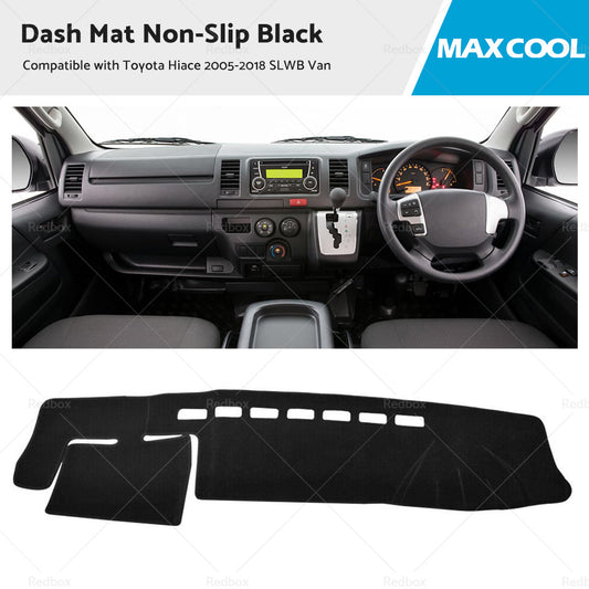 Dash Mat  Suitable For Toyota Hiace 2005-2018 SLWB Van Dashboard Cover Non-Slip