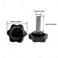 Pair 6mm Plum Blossom Carefree Awning Brace Locking Knob Suitable For Caravan RV