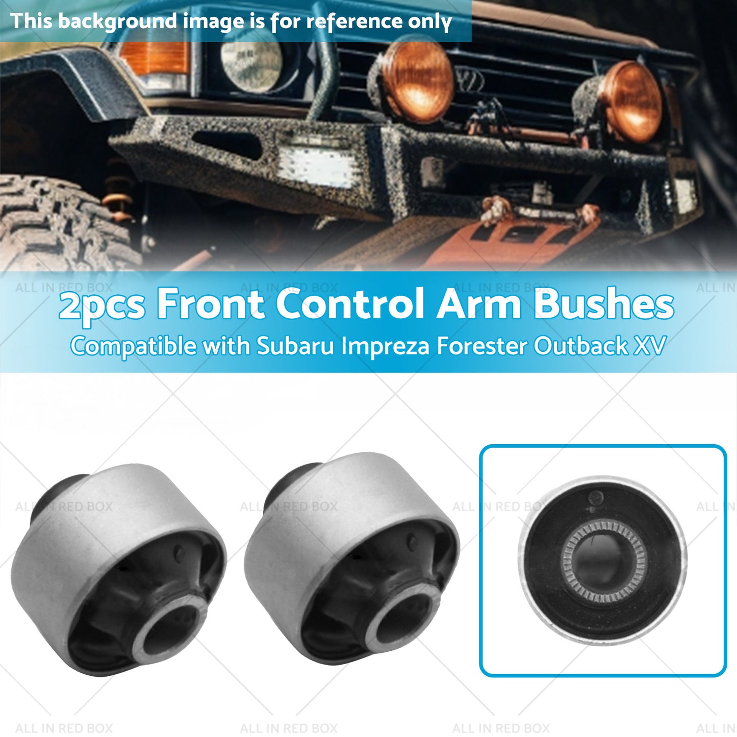 2x Front Lower Control Arm Bush Suitable For Subaru Impreza Forester Outback XV