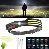 230º LED Headlamp Head Torch Headlight Rechargeable Super Bright