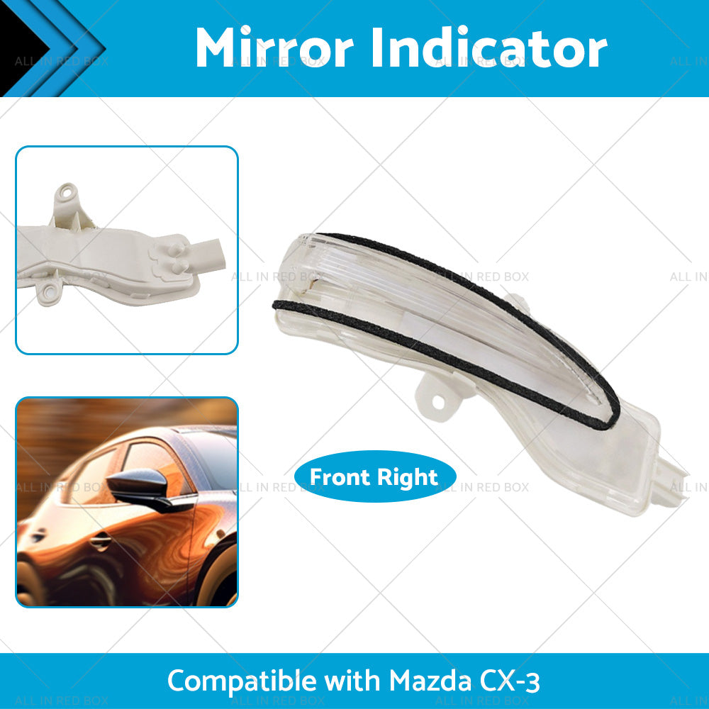 Right Side Mirror Light Indicator Blinker Suitable for Mazda CX3 CX-3 2015-2022