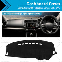 Dash Mat Pad Dashboard Cover Suitable For Mitsubishi Lancer CJ CF EVO 2006-2019