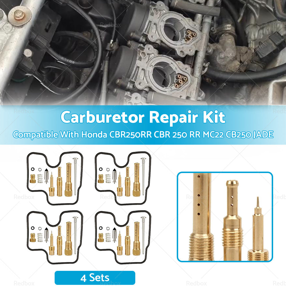 4 Sets Carburetor Repair Kit Suitable For Honda CBR250RR CBR 250 MC22 CB250 JADE