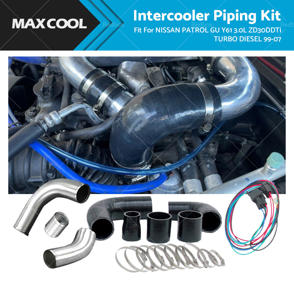 Intercooler Piping Kit For Nissan Patrol GU Y61 3. 0L ZD30DDTi Turbo Diesel 99-07