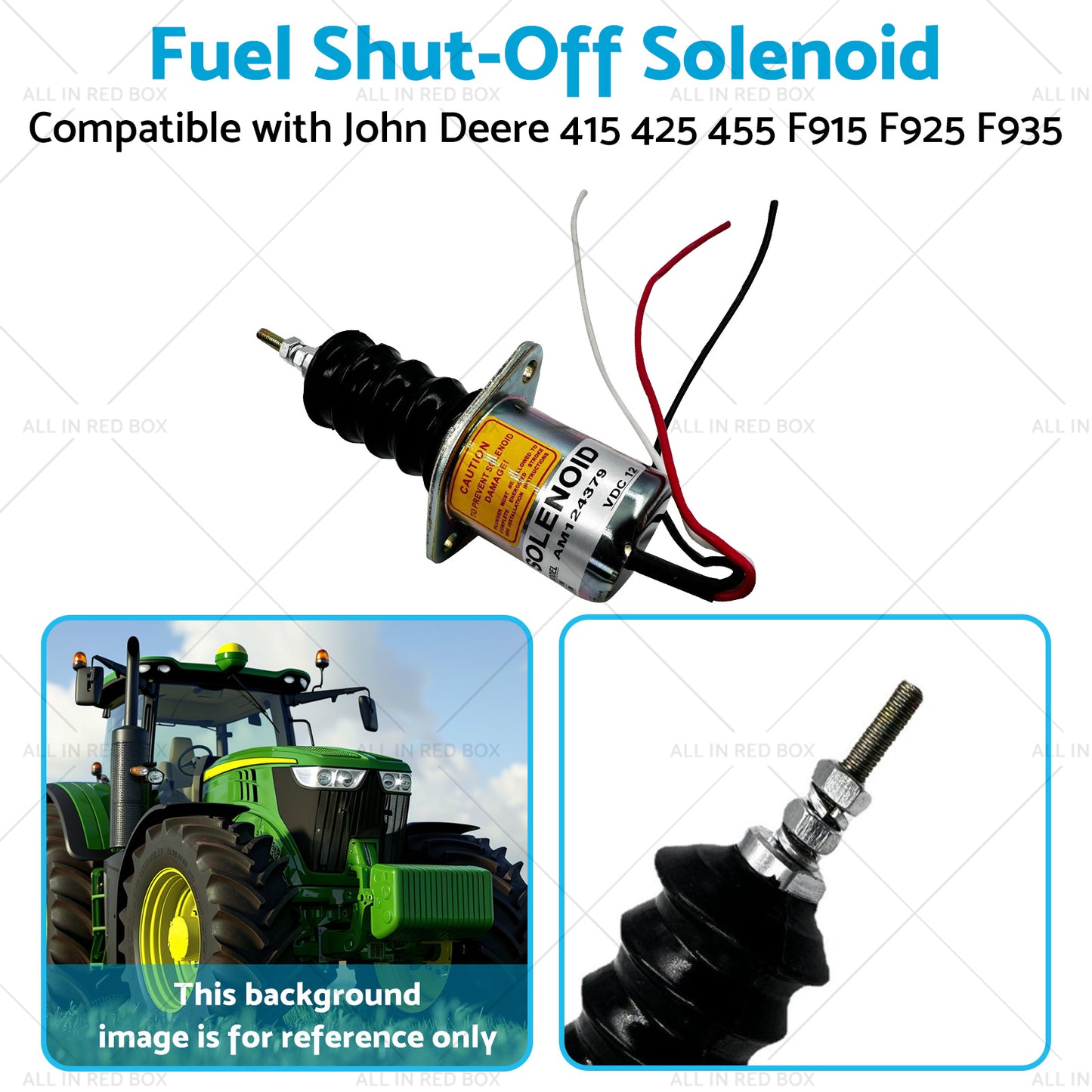 {{ Fuel Shut off Solenoid Suitable for John Deere F915 F925 F935 415 425 455 }} - Buy Car Parts Online at {{ Kaka Auto Parts }}.