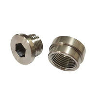 2x O2 Oxygen Sensor Bung Weld-On With Plug & Washer M18x1.5mm Suitable For Vehicle Exhaust Systems