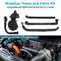 5PCS Crankcase Vent Valve  and  Breather Hose Kit Suitable for BMW M52 M54 E46 X3 X5