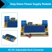 DC-DC Adjustable Buck Converter Step Down Power Supply Module LCD with Shell