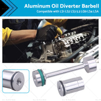 Billet Aluminum Oil Diverter Barbell Suitable For LS Engine LS1 LS2 LS3 5. 3 LQ9