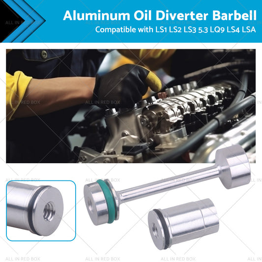 Billet Aluminum Oil Diverter Barbell Suitable For LS Engine LS1 LS2 LS3 5.3 LQ9