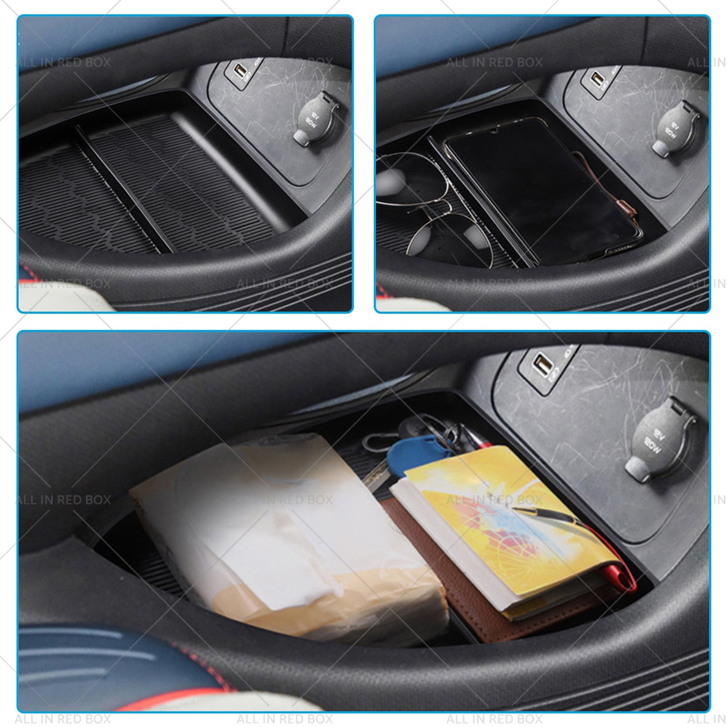 {{ Armrest Storage Box?  Organizer Tray Suitable For BYD Atto 3 22-23 }} - Buy Car Parts Online at {{ Kaka Auto Parts }}.