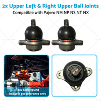 4010A056 2x Upper Front Ball Joints Suitable for Pajero NM NP NS NT NX 99-13