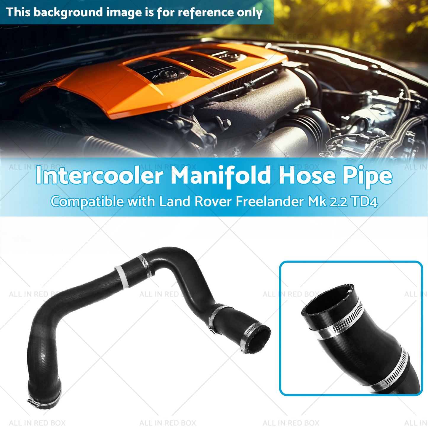 Intercooler Manifold Hose Pipe Suitable for Land Rover Freelander Mk TD4 06-14