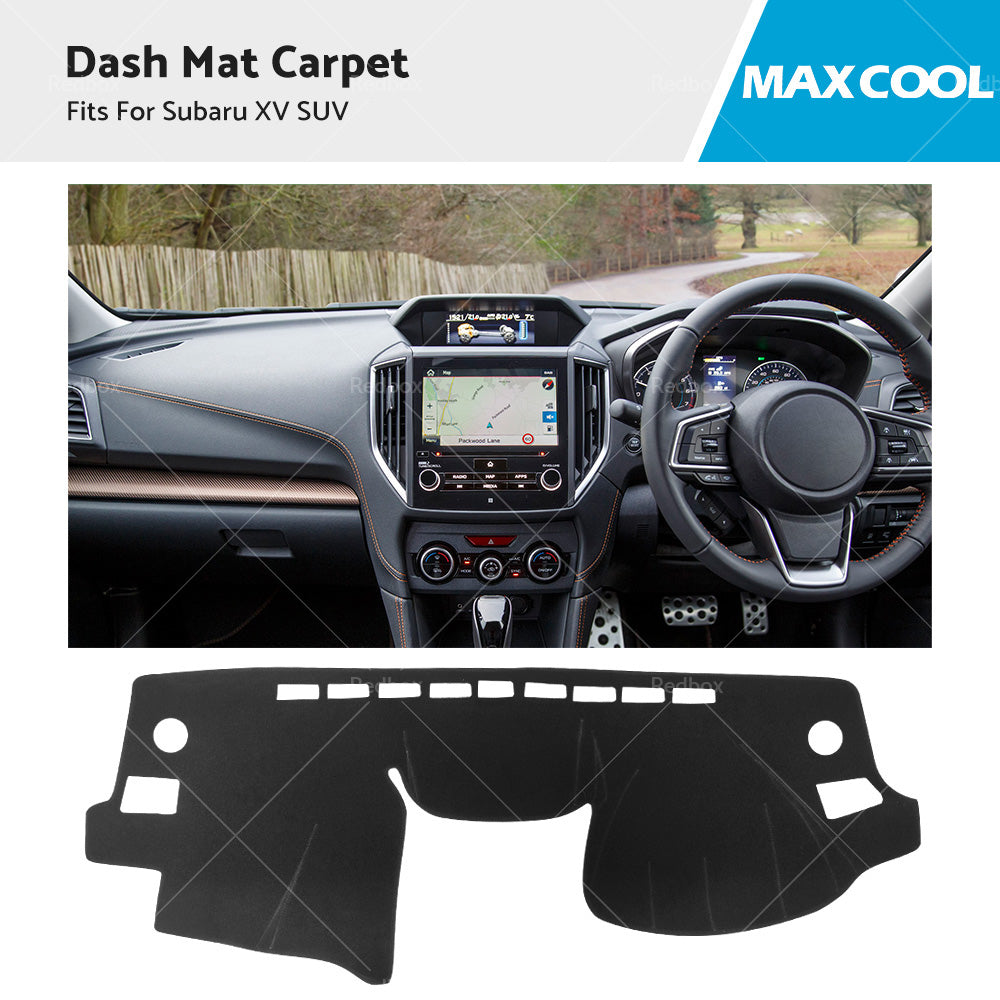 Dash Mat Fits For Subaru XV SUV 2012-2017 Dash Board Sun Cover Non-slip Black