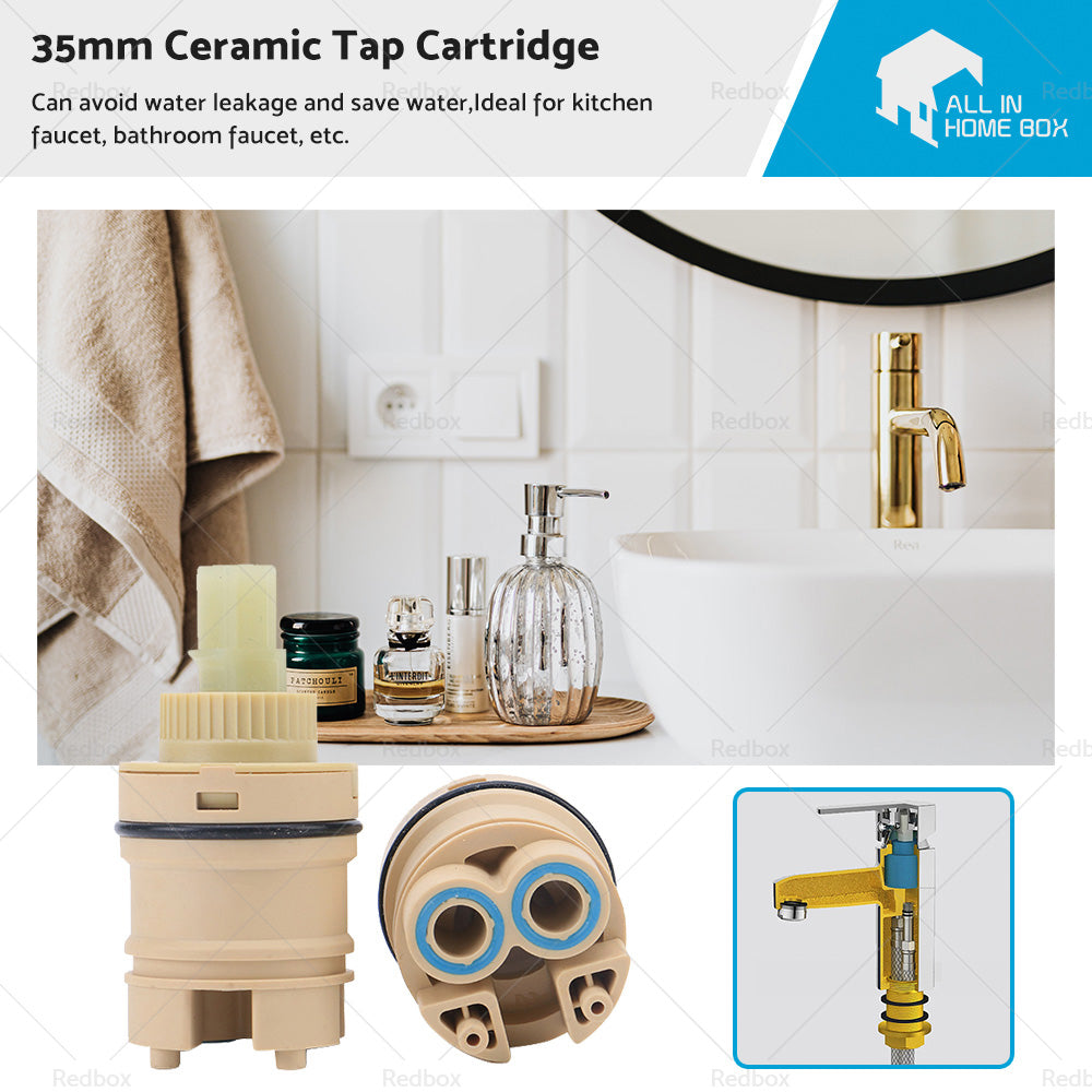 35mm Ceramic Tap Cartridge Mixer Shower Bathroom Tap Replacement AU