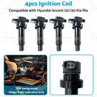 4x Ignition Coil Suitablefor Hyundai Accent i20 i30 Kia Cerato Rio Soul 1. 4 1. 6L