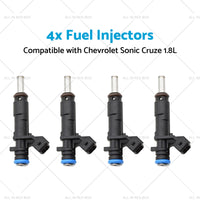 55570284 2173433 4x Fuel Injectors Suitable for Chevrolet Sonic Cruze 1. 8L 11-16