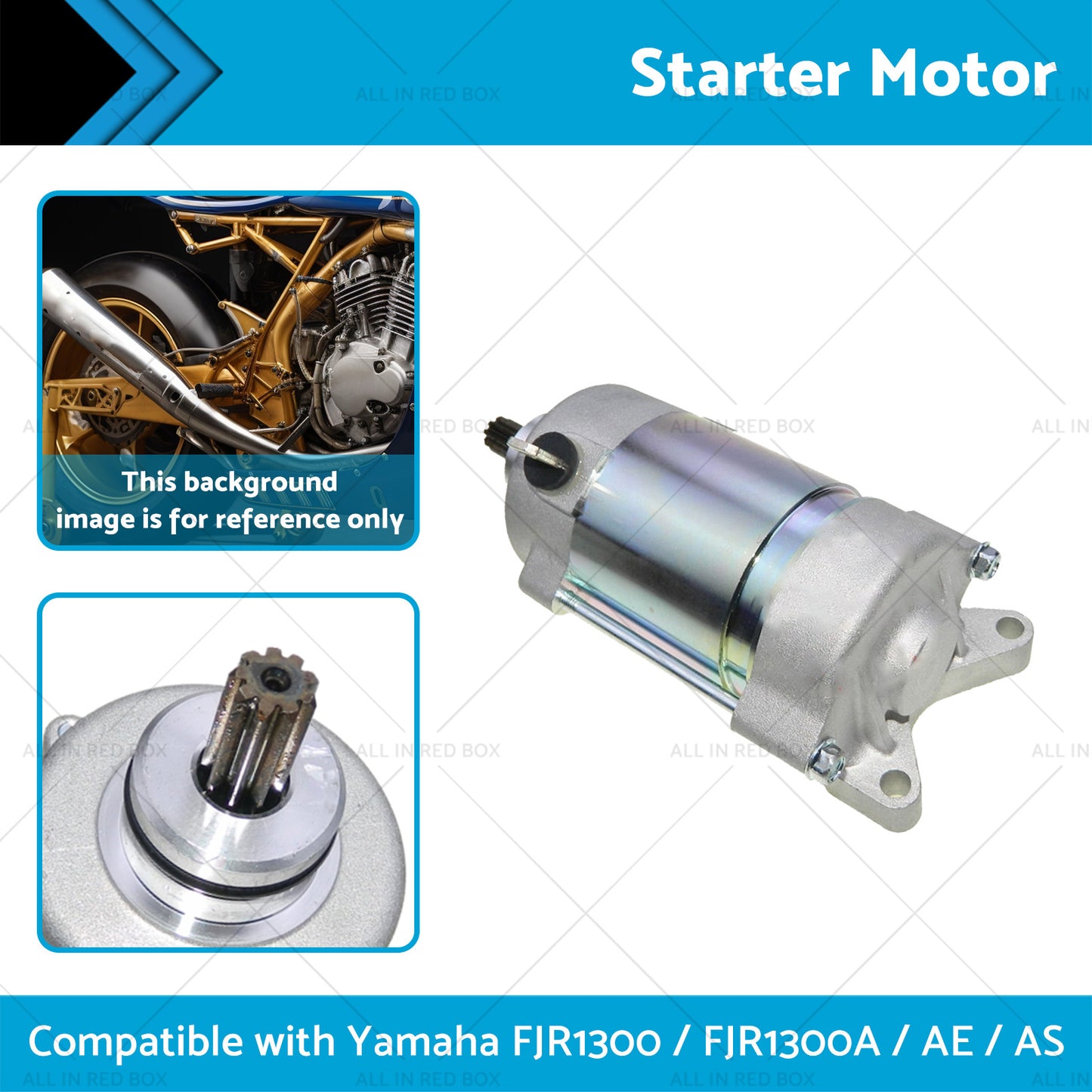 Engine Starter Motor Suitable For Yamaha FJR1300 FJR1300A AE AS 1298cc