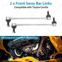 Pair Front Sway Bar Links Suitable for Toyota Corolla ZZE122R 1. 8i 2001-2007