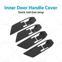 {{ Carbon Fiber Inner Door Handle Cover Suitable For Mitsubishi Triton L200 23-25 }} - Buy Car Parts Online at {{ Kaka Auto Parts }}.