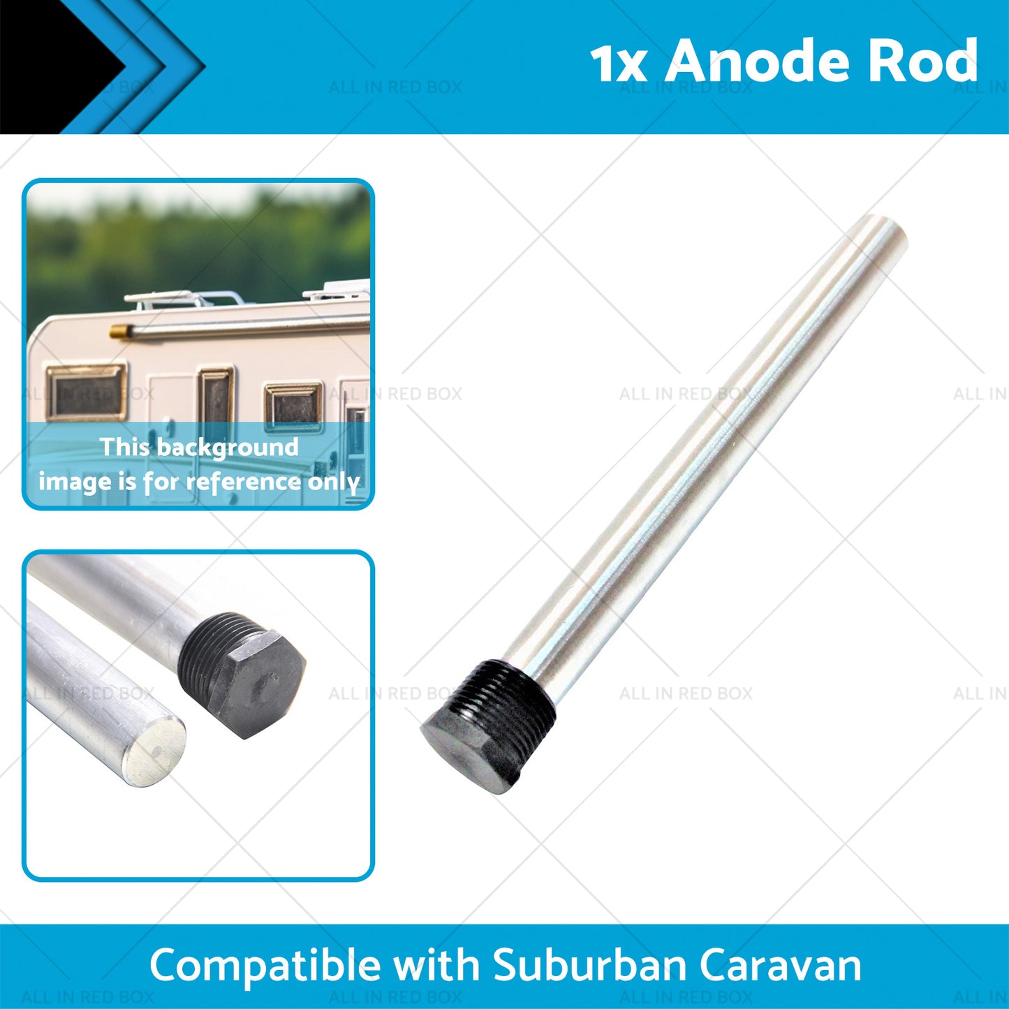 1x Anode Rod Suitable for Suburban Caravan Hot Water Service Anode SW6DA