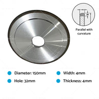 150mm Diamond Wheel Disc Suitable For Chainsaw Sharpener 3/8lp 325 3/8 404 Carbide chain