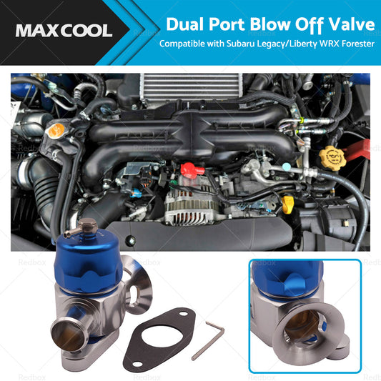 Dual Port Blow Off Valve BOV Suitable for Subaru Legacy Liberty WRX Forester XT