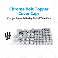 Chrome Bolt Topper Cover Caps Suitable for Harley Twin Cam Softail 07-13