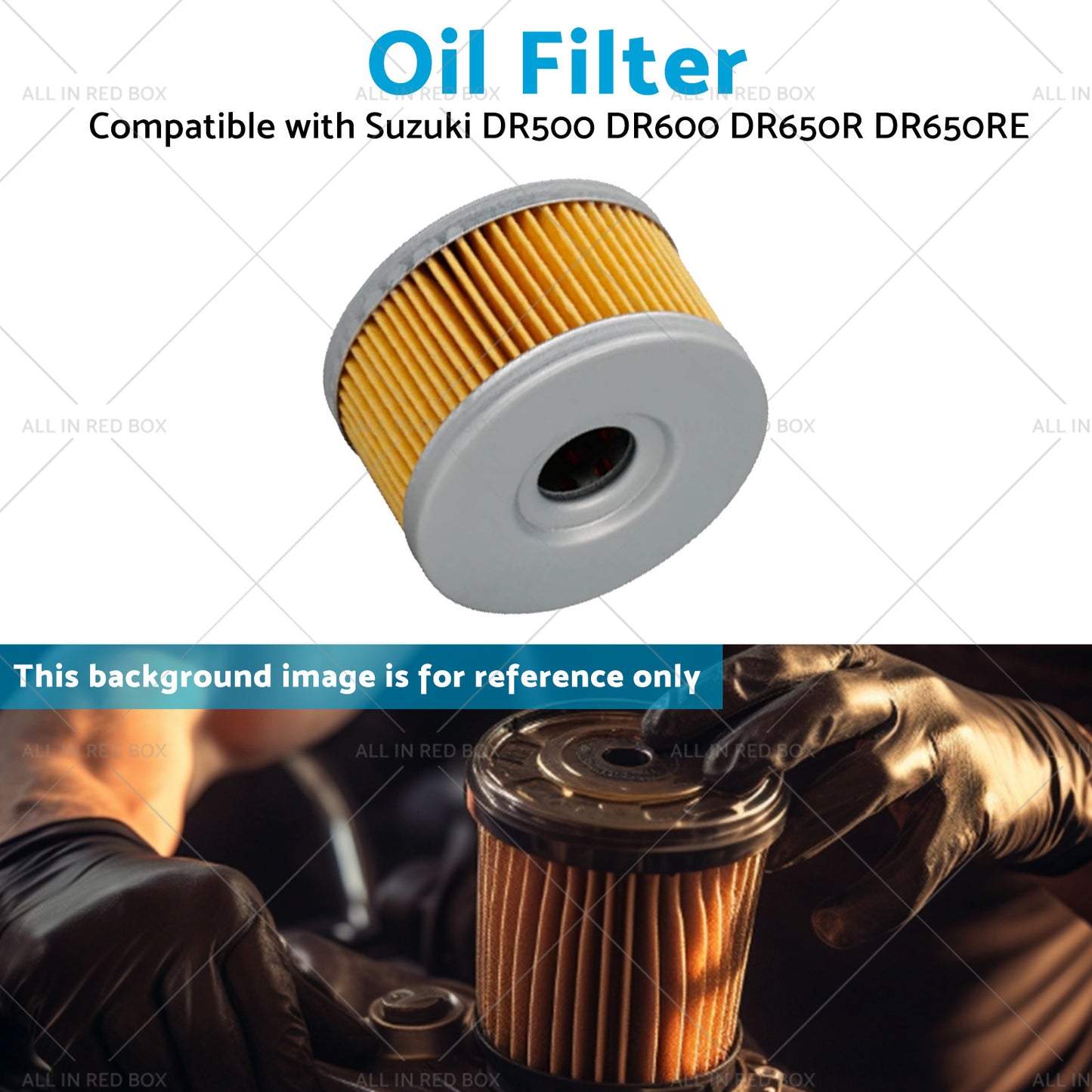 3x Oil Filter Suitable for Suzuki DR650 DR600 DR500 DR 650 DR650SE Triple Pack